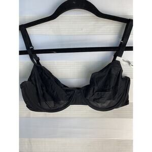 Aerie Smoothez Microfiber Unlined Full Coverage Black 34D Underwire NWT